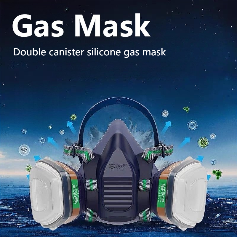 Respirator Half Face - Maska gazowa z filtrem, zapewniająca ochronę