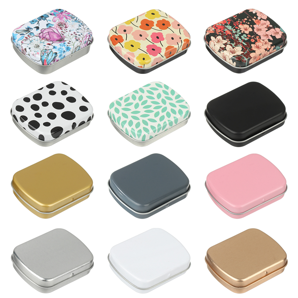 Face Mask Storage Box - 1 PC Mini blaszane pudełko zamykane