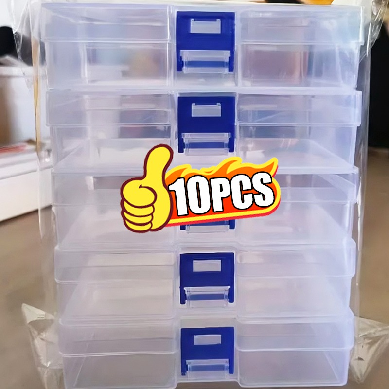 Face Mask Storage Box - Przezroczyste plastikowe pudełko do przechowywania z