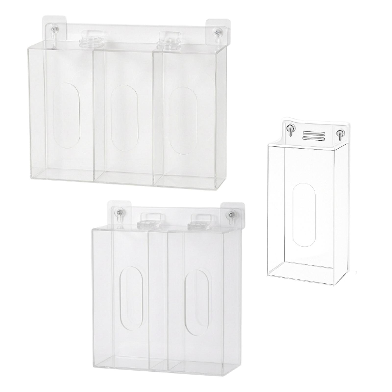 Face Mask Storage Box - Akrylowy uchwyt na rękawiczki do montażu