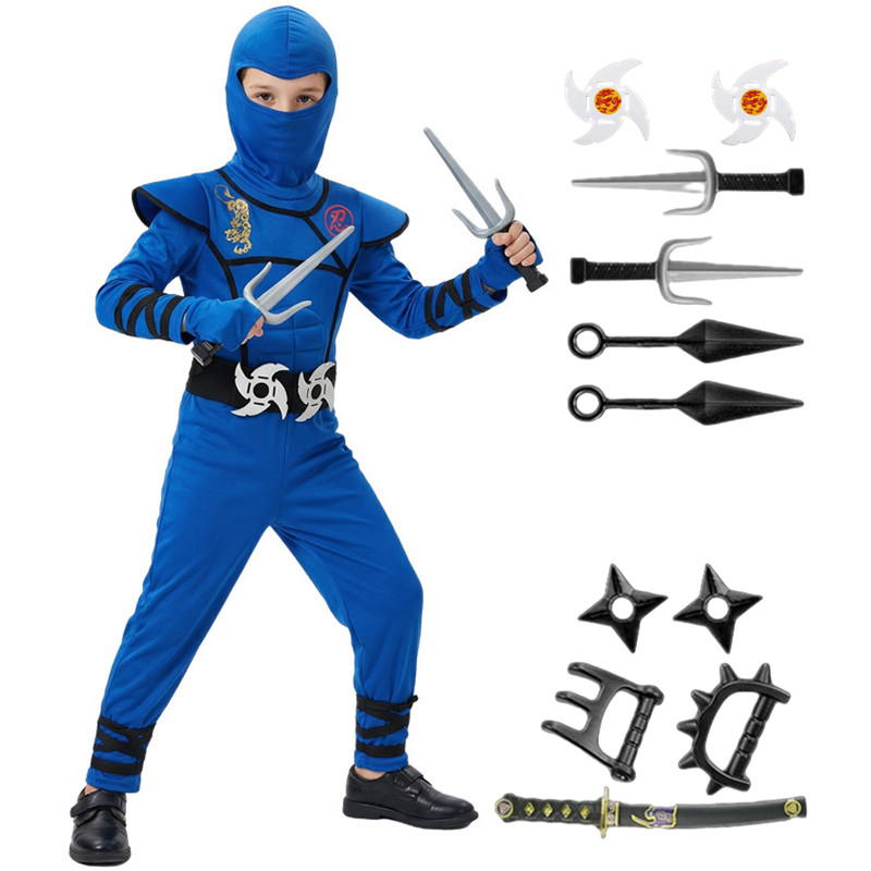 Czarno-niebieski strój ninja d – Black Face Mask Pack recenzja i cena