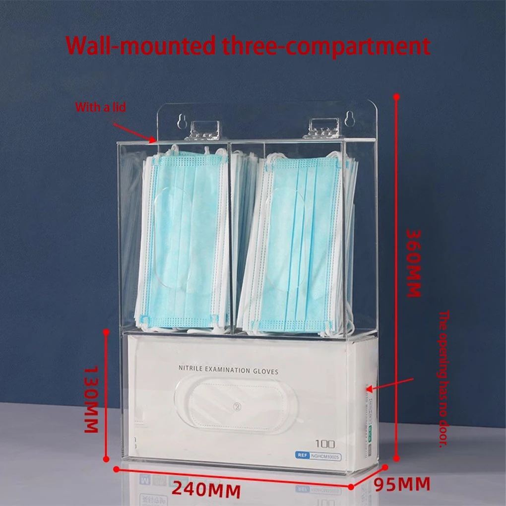 3 Przegródki Akrylowy Pojemnik – Face Mask Storage Box recenzja i cena