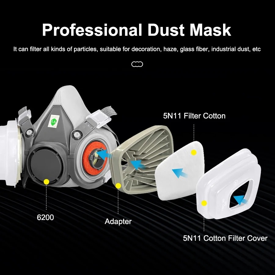 6200 Maska przeciwpyłowa na pó – Respirator Half Face recenzja i cena
