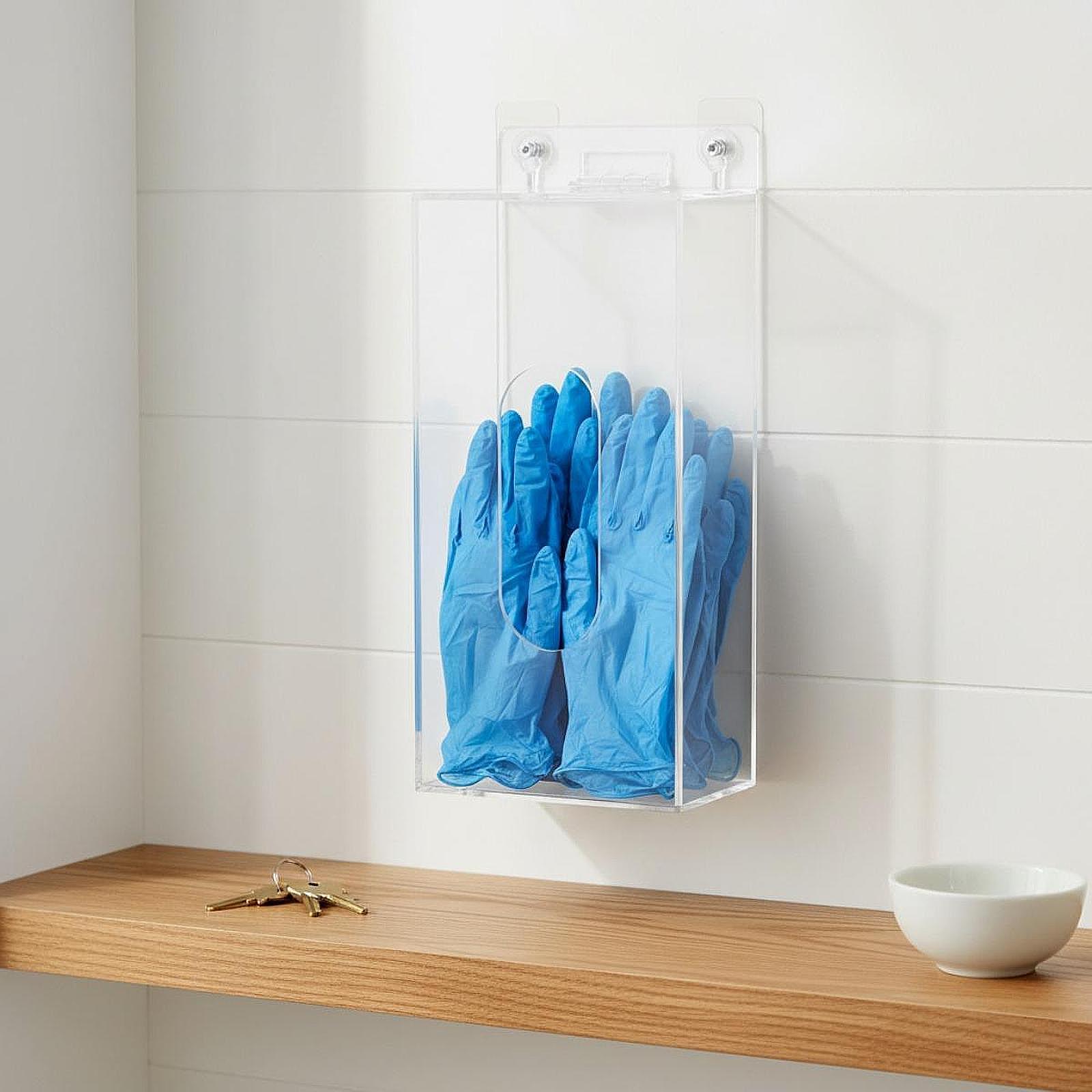 Akrylowy uchwyt na rękawiczki  – Face Mask Storage Box recenzja i cena