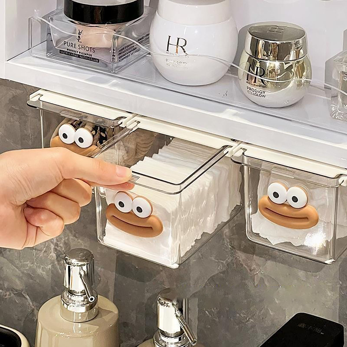 Przezroczysty pojemnik na waci – Face Mask Storage Box recenzja i cena