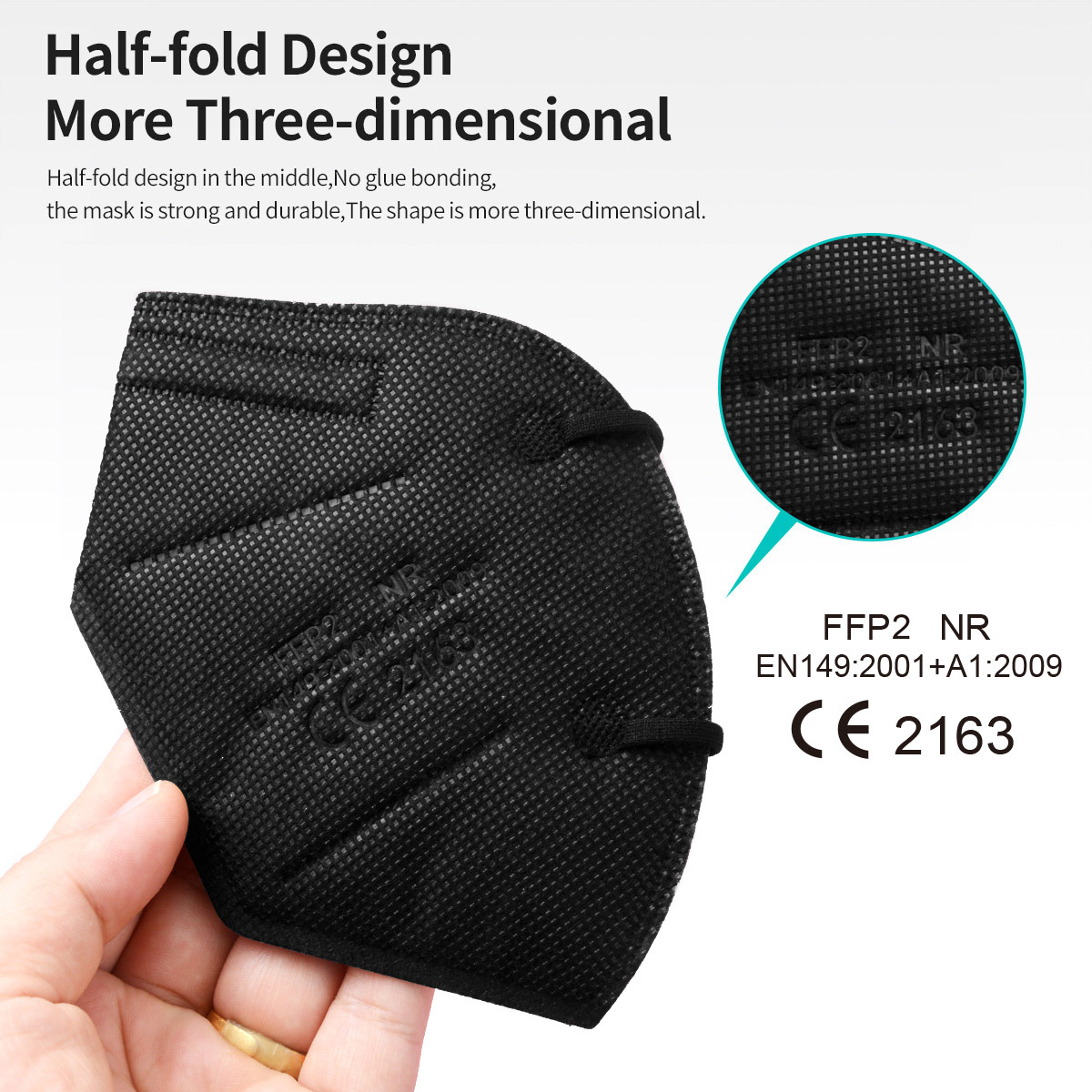Maseczki FFP2 dopuszczenie CE  – Disposable Surgical Mask recenzja i cena